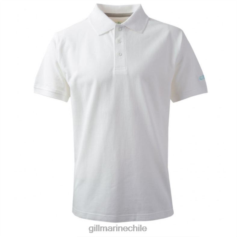 Gill Marine Chile - Gill Marine polo de hombre 2LX44257 blanco