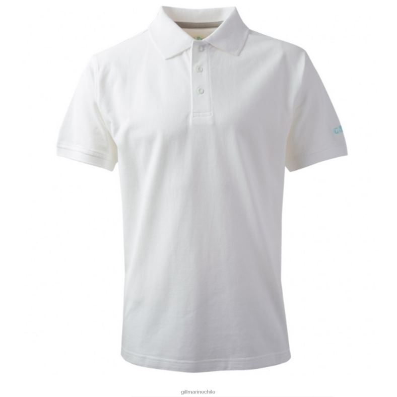 Gill Marine Chile - Gill Marine polo de hombre 2LX44257 blanco