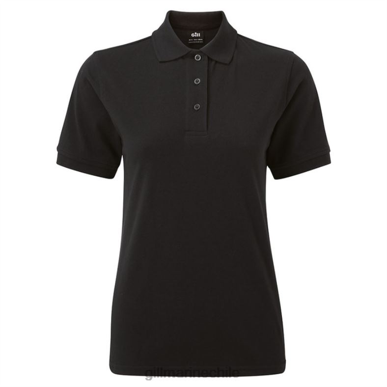 Gill Marine Chile - Gill Marine polo de mujer 2LX44251 negro