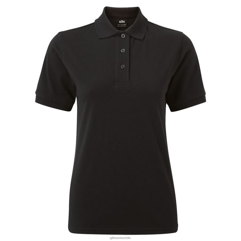 Gill Marine Chile - Gill Marine polo de mujer 2LX44251 negro