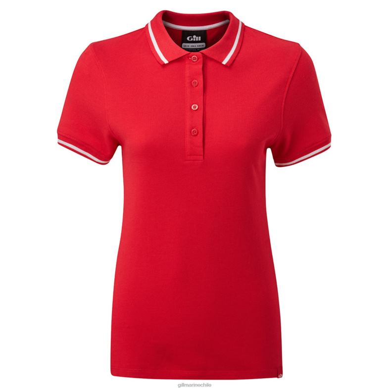 Gill Marine Chile - Gill Marine polo de tripulación para mujer 2LX44247 rojo