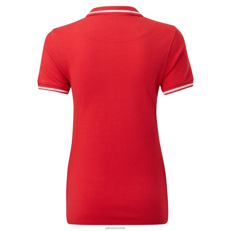 Gill Marine Chile - Gill Marine polo de tripulación para mujer 2LX44247 rojo