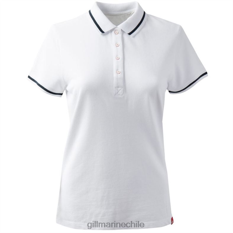 Gill Marine Clothing - Gill Marine polo de tripulación para mujer 2LX44248 blanco