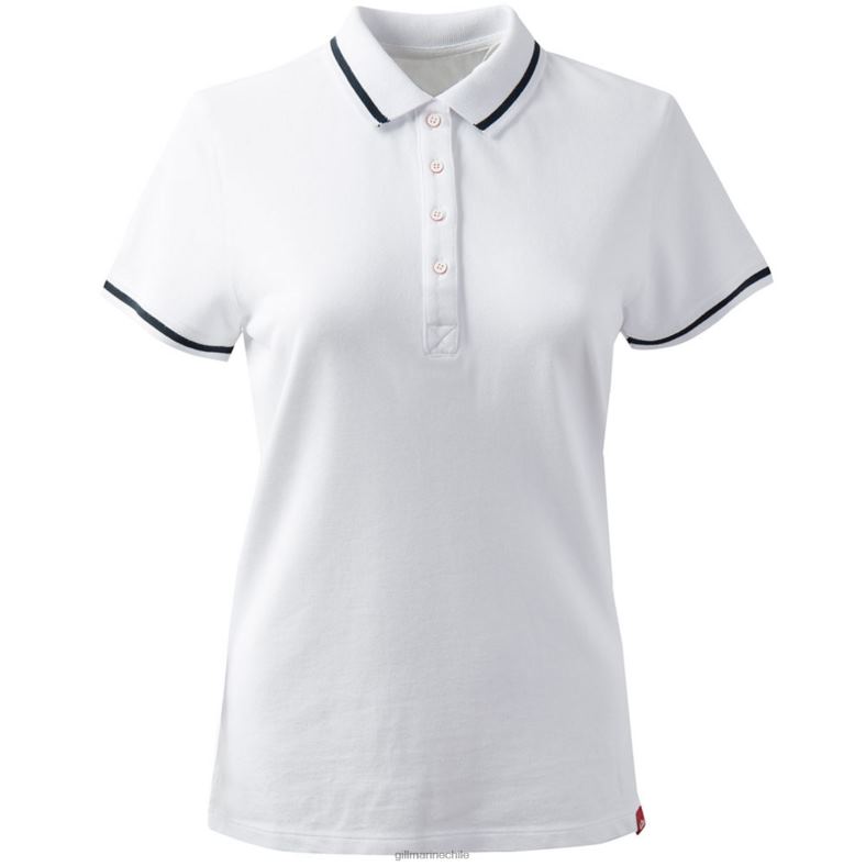 Gill Marine Clothing - Gill Marine polo de tripulación para mujer 2LX44248 blanco