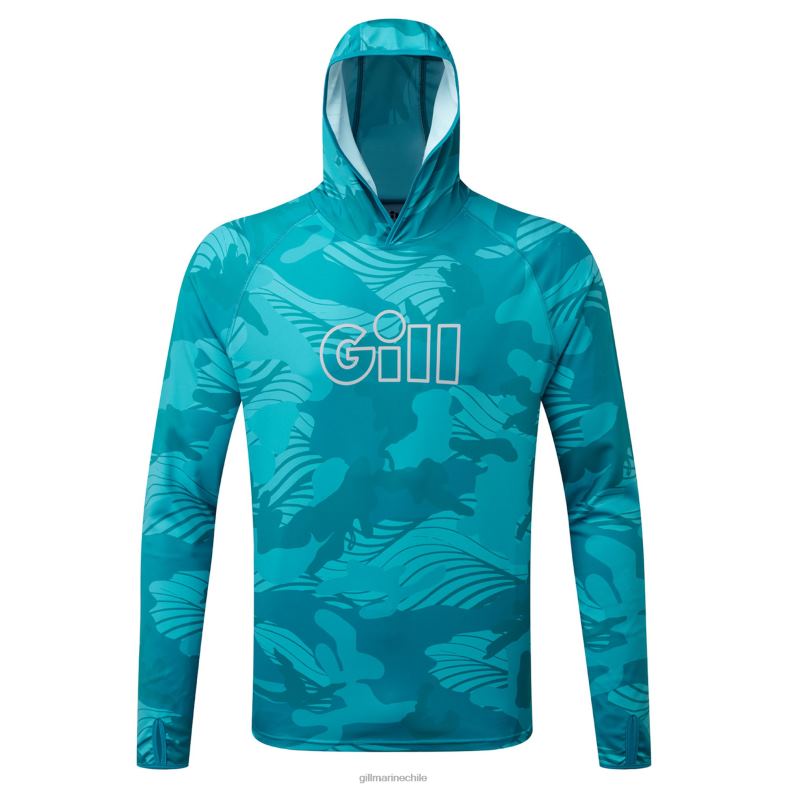 Gill Marine Chile - Gill Marine Sudadera con capucha y estampado de camuflaje Xpel Tec 2LX4451 camuflaje de piscina