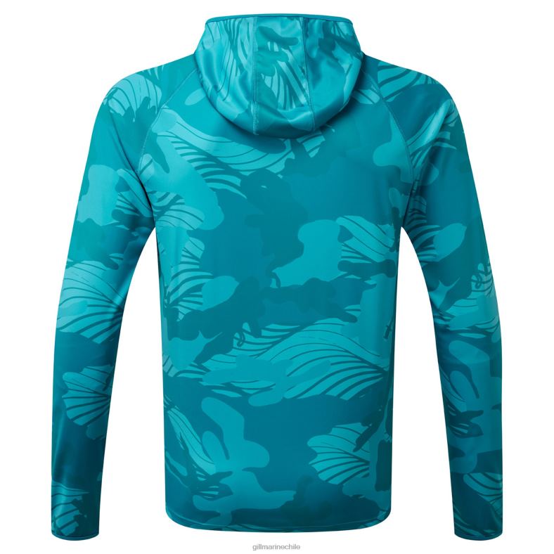 Gill Marine Chile - Gill Marine Sudadera con capucha y estampado de camuflaje Xpel Tec 2LX4451 camuflaje de piscina