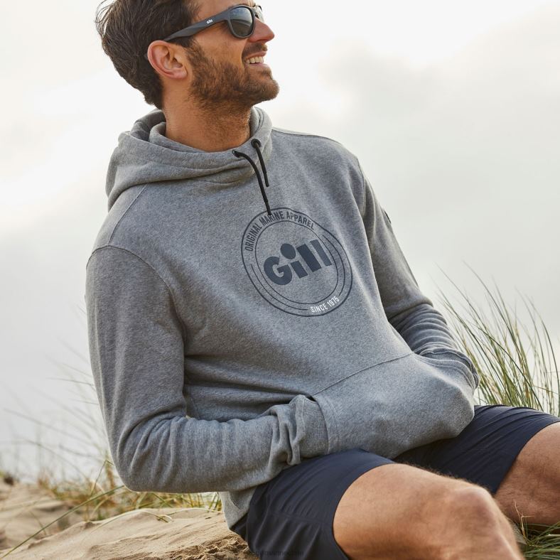 Gill Marine Chile - Gill Marine sudadera con capucha cavo 2LX44121 marga gris