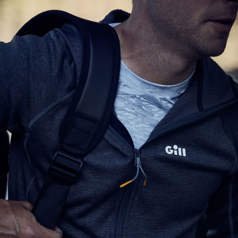 Gill Marine Chile - Gill Marine sudadera con capucha de dardos 2LX44563 gris acero