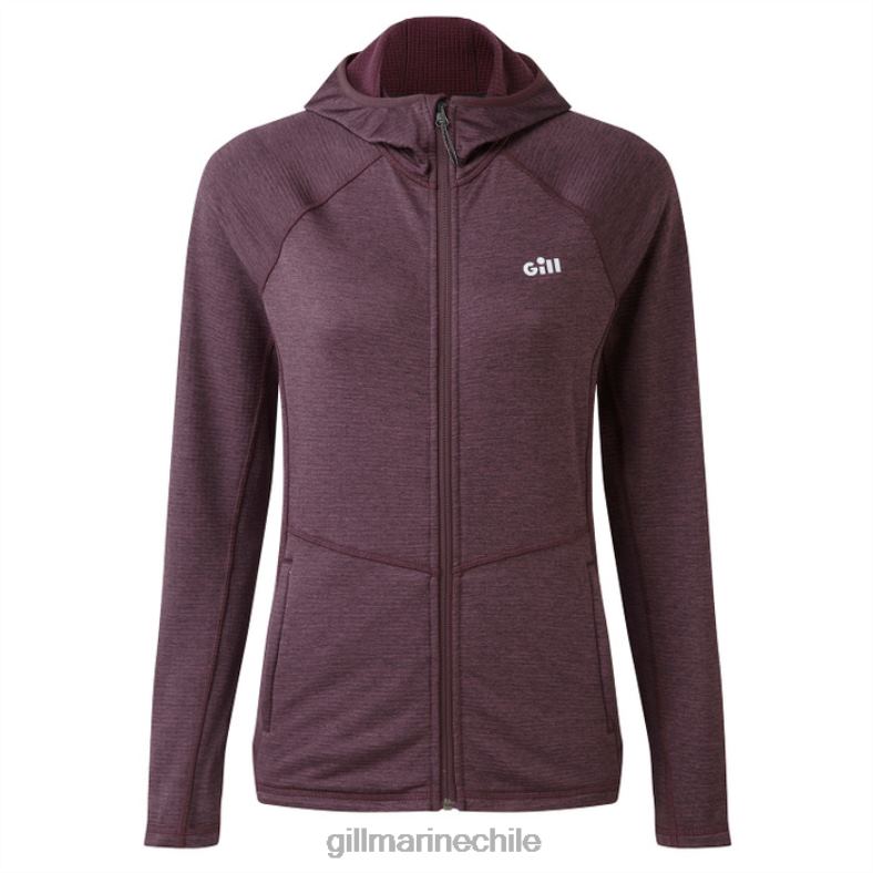 Gill Marine Chile - Gill Marine sudadera con capucha de dardos para mujer 2LX44171 higo