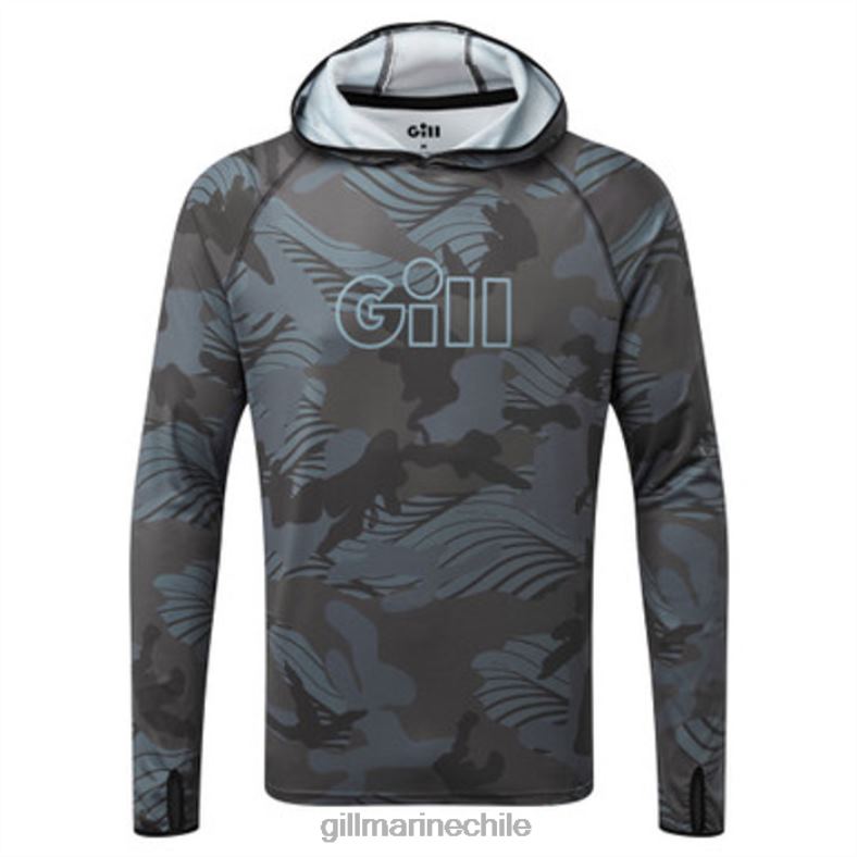 Gill Marine Clothing - Gill Marine Sudadera con capucha y estampado de camuflaje Xpel Tec 2LX4450 camuflaje sombra
