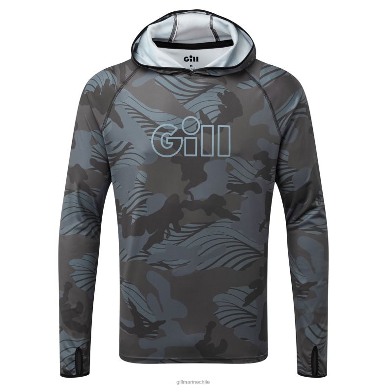 Gill Marine Clothing - Gill Marine Sudadera con capucha y estampado de camuflaje Xpel Tec 2LX4450 camuflaje sombra