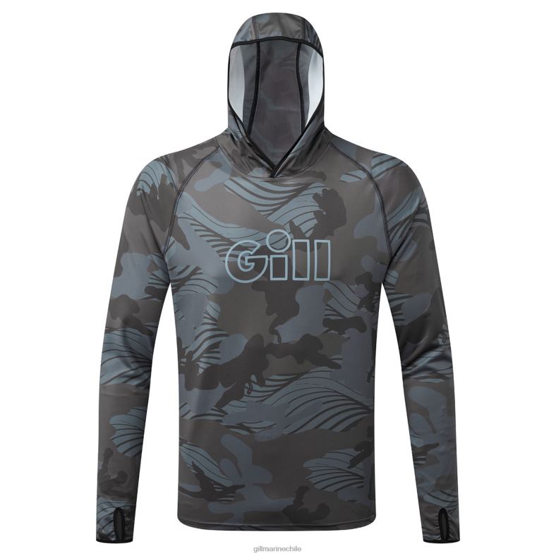 Gill Marine Clothing - Gill Marine Sudadera con capucha y estampado de camuflaje Xpel Tec 2LX4450 camuflaje sombra