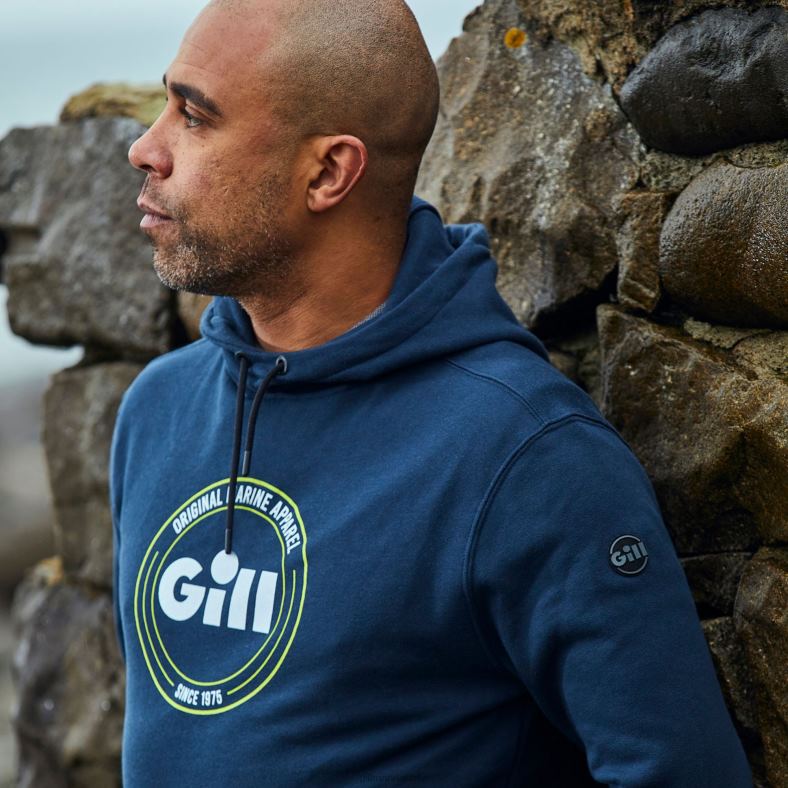 Gill Marine Clothing - Gill Marine sudadera con capucha cavo 2LX44120 marina de guerra