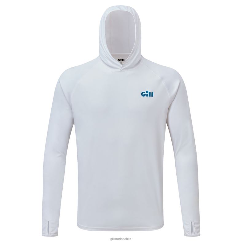 Gill Marine Clothing - Gill Marine sudadera con capucha xpel tec con logo en la espalda 2LX4452 blanco