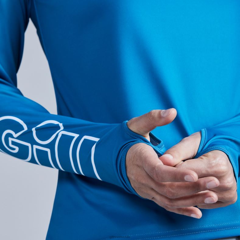 Gill Marine Clothing - Gill Marine sudadera con capucha xpel tec para mujer 2LX4448 piscina azul
