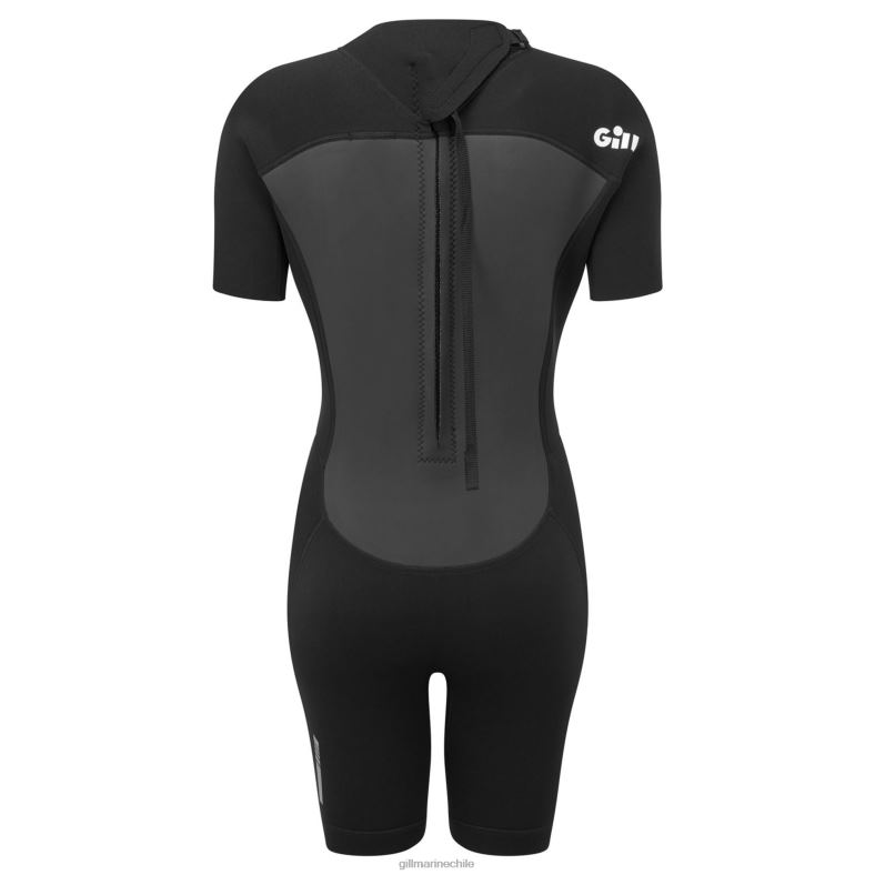 Gill Marine Clothing - Gill Marine shorty de persecución para mujer 2LX448 negro
