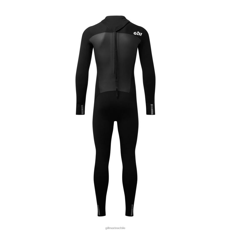 Gill Marine Chile - Gill Marine traje de neopreno junior de persecución con cremallera trasera de 4/3 mm 2LX44343 negro