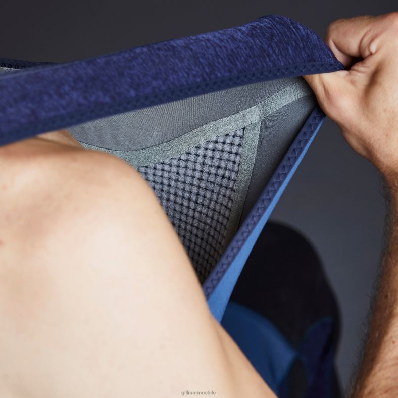 Gill Marine Clothing - Gill Marine Calzoncillo largo Firecell para hombre 2LX44228 denim oscuro y naranja