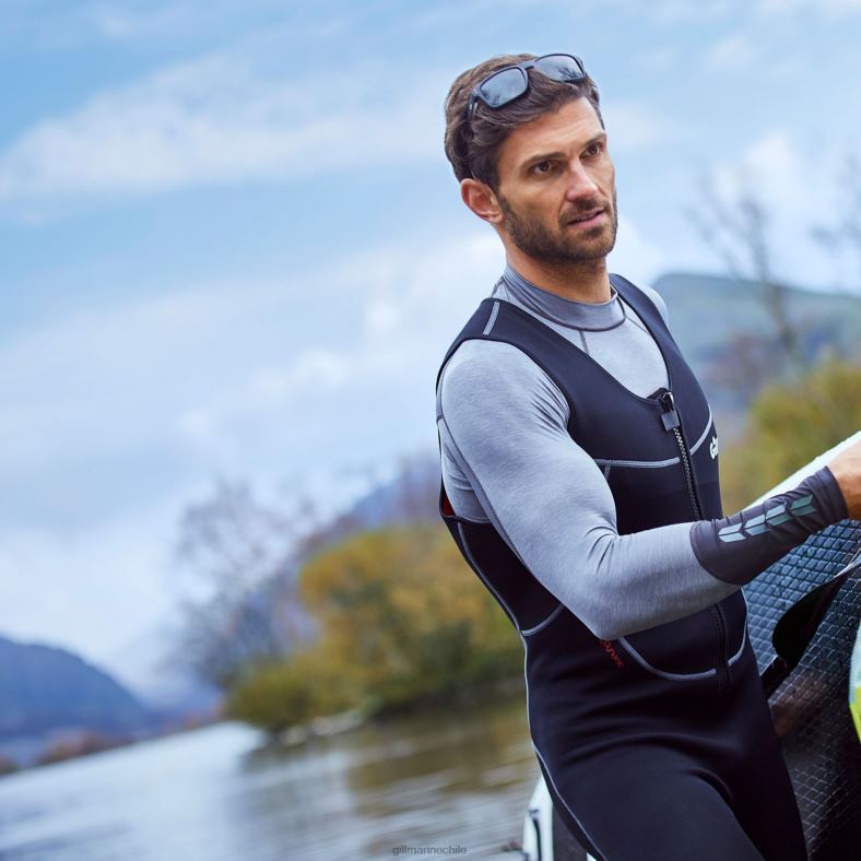 Gill Marine Clothing - Gill Marine John largo dinámico para hombre. 2LX44520 negro