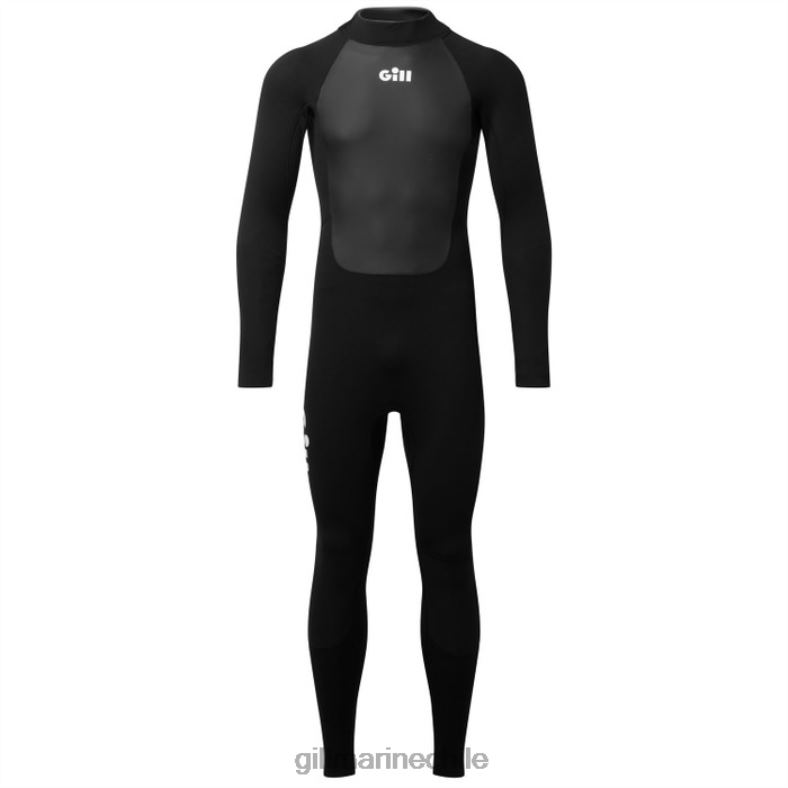 Gill Marine Clothing - Gill Marine traje de neopreno de persecución para hombre con cremallera trasera de 4/3 mm 2LX44342