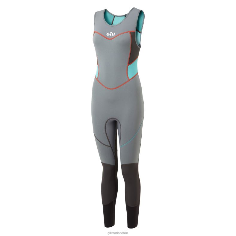 Gill Marine Clothing - Gill Marine traje esquife zenlite para mujer 2LX44190 gris acero